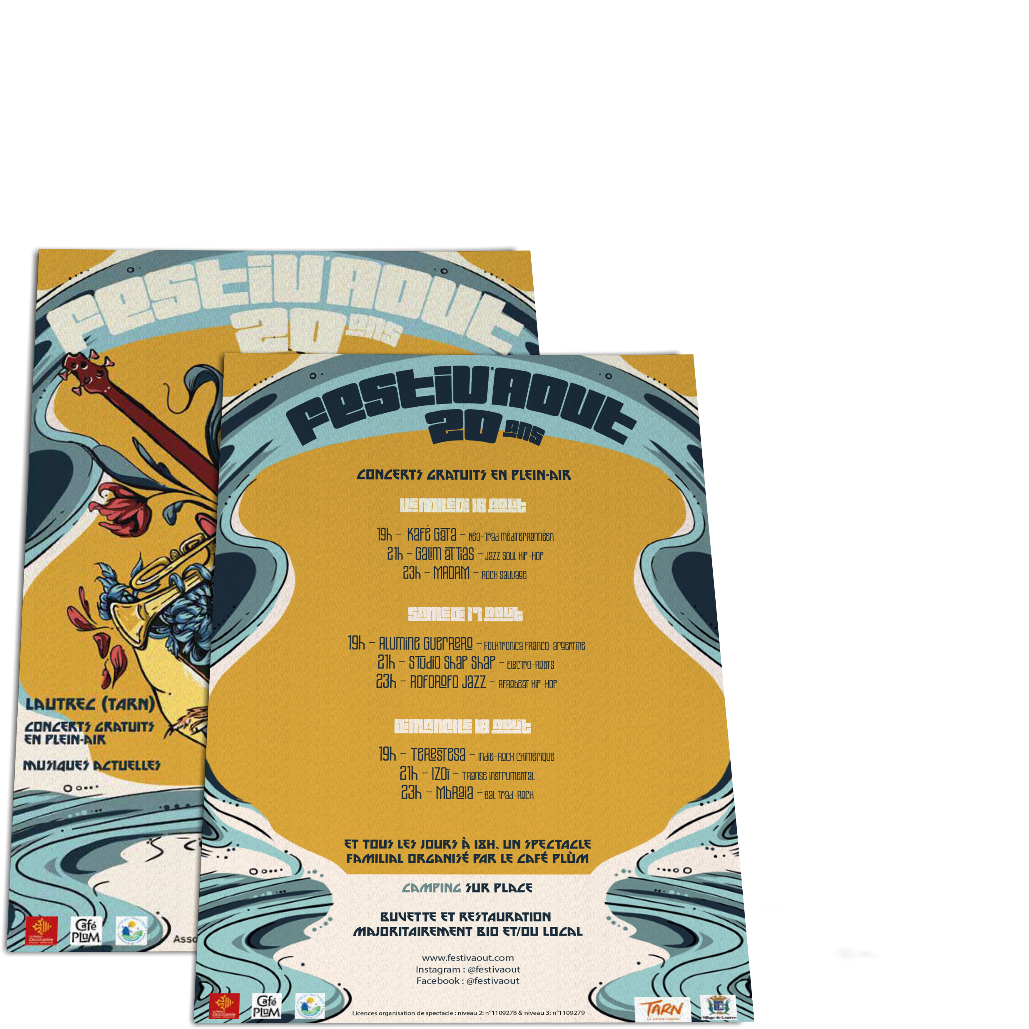 Mockup flyer verso-recto